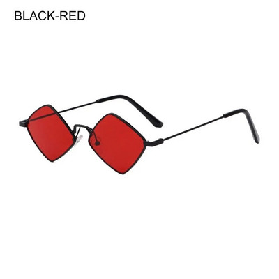 Ochelari de soare retro în formă de diamant 2024, metal, umbrele de soare neregulate, ochelari pentru bărbați, femei, lentile colorate, ochelari de soare, unisex