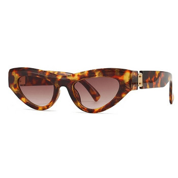 Дамски слънчеви очила с котешко око Дамски винтидж малки рамки Луксозна марка Секси слънчеви очила Cateye Женски модни нюанси UV400 очила