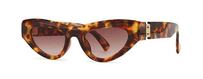 Дамски слънчеви очила с котешко око Дамски винтидж малки рамки Луксозна марка Секси слънчеви очила Cateye Женски модни нюанси UV400 очила