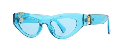 Дамски слънчеви очила с котешко око Дамски винтидж малки рамки Луксозна марка Секси слънчеви очила Cateye Женски модни нюанси UV400 очила