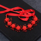 Crystal Pearl Flower Hairband Γυναικεία νυφικό στεφάνι γάμου Νύφη γιρλάντα Head Hoop Headbands Κοσμήματα για τα μαλλιά
