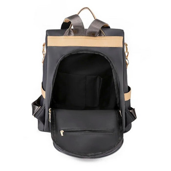 Αντικλεπτική αδιάβροχη υφασμάτινη γυναικεία τσάντα πλάτης Γυναικεία τσάντα ταξιδιού Σχολική τσάντα για έφηβες τσάντα με πολλές τσέπες