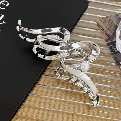 1 τμχ Γυναικείο ασημί χρώμα Μεταλλικά κλιπ μαλλιών Γυναικεία μαλλιά Μοντέρνα μαλλιά Νύχια φουρκέτες Μόδα αξεσουάρ μαλλιών Αξεσουάρ κεφαλής