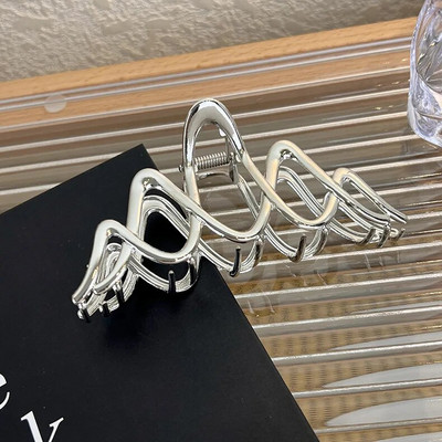 1 τμχ Γυναικείο ασημί χρώμα Μεταλλικά κλιπ μαλλιών Γυναικεία μαλλιά Μοντέρνα μαλλιά Νύχια φουρκέτες Μόδα αξεσουάρ μαλλιών Αξεσουάρ κεφαλής