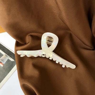 Bilandi Κομψή λεοπάρ στάμπα Κλιπ μαλλιών Μεγάλο κλιπ οξικής αρπαγής Ρετρό νύχια μαλλιών για γυναίκες Αξεσουάρ μαλλιών Styling μαλλιών