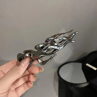 Модерен дизайн, издълбана метална щипка за коса, украса за глава 2023 Личност, креативна неправилна геометрия, фиби за жени, аксесоари