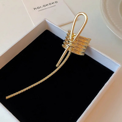 Корейска минималистична метална щипка за коса с конска опашка Висококачествени нокти за коса за жени Персонализирани модни аксесоари за коса Женски