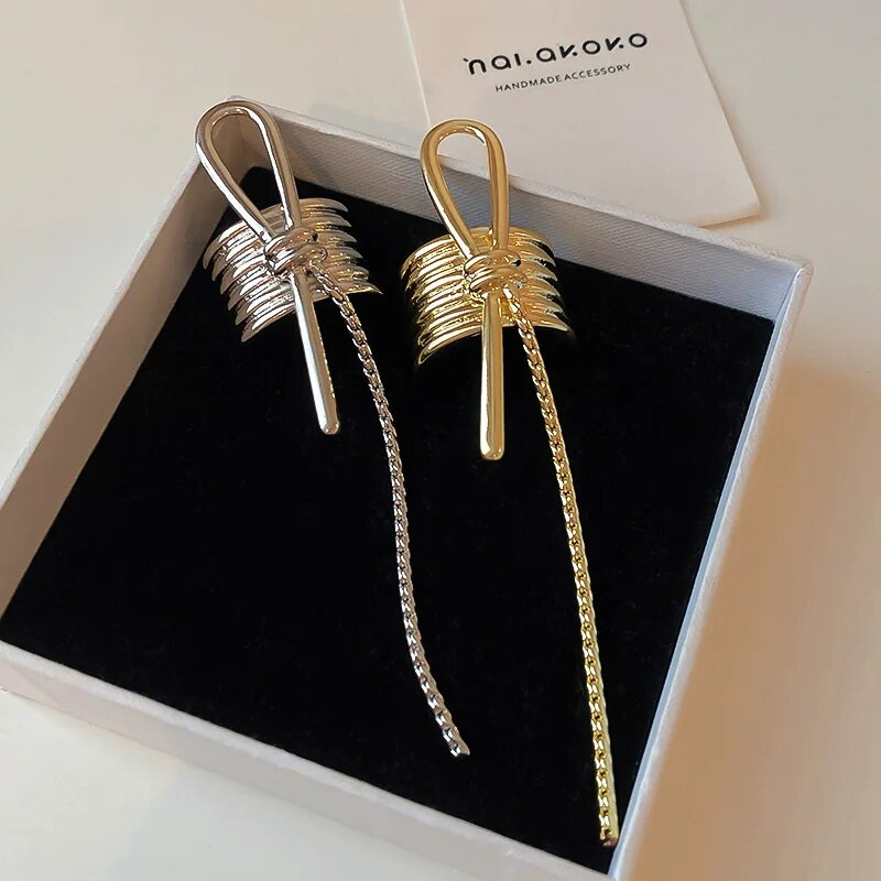 Корейска минималистична метална щипка за коса с конска опашка Висококачествени нокти за коса за жени Персонализирани модни аксесоари за коса Женски