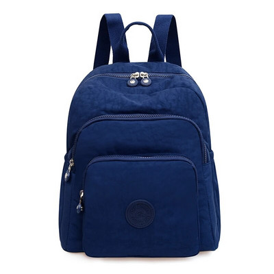 Πρακτική, μεγάλης χωρητικότητας, μονόχρωμη σχολική τσάντα Anti Theft Anti Splash Nylon Shoulder Bag Fashion Famous Women Designer Backpack