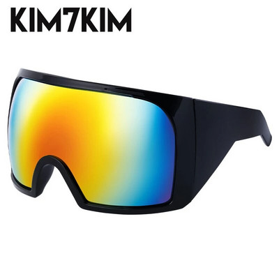 Извънгабаритна маска Пънк очила слънчеви очила Жени Мъже 2023 Тенденция Y2k Спортни слънчеви очила Женски ретро 2000's Shield One Piece Sunglasses