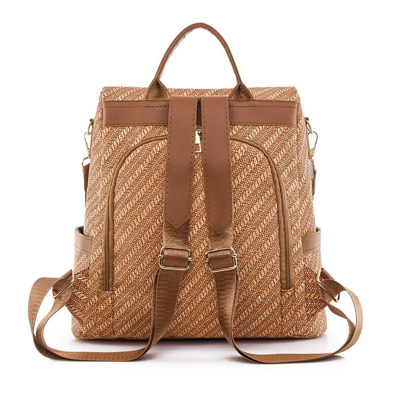 Дамска раница 2023 Нова чанта против кражба Голяма вместимост Раница за пътуване на открито Раница за свободното време с двойно предназначение