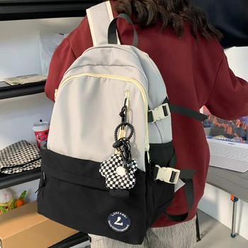 Момиче Сладка ученическа чанта за пътуване Модерна дамска ученическа раница Kawaii Страхотна женска найлонова колежанска раница Модна дамска чанта за книга за лаптоп