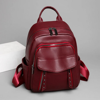 Луксозна раница дамска раница от изкуствена кожа против кражба раница за пътуване 2023 Нови модни училищни чанти чанти през рамо mochila feminina