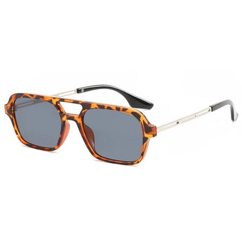 Дамски квадратни слънчеви очила с малки рамки Маркови дизайнерски модни луксозни слънчеви очила Дамски ретро кухи леопардови сини Oculos De Sol