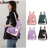 Γυναικείο σακίδιο πλάτης με πάνελ υψηλής ποιότητας Oxford υφασμάτινο 2022 Νέο γυναικείο αντικλεπτικό σακίδιο πλάτης Μόδα φοιτητική τσάντα Bolso Mujer