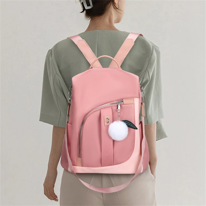 Γυναικείο σακίδιο πλάτης με πάνελ υψηλής ποιότητας Oxford υφασμάτινο 2022 Νέο γυναικείο αντικλεπτικό σακίδιο πλάτης Μόδα φοιτητική τσάντα Bolso Mujer