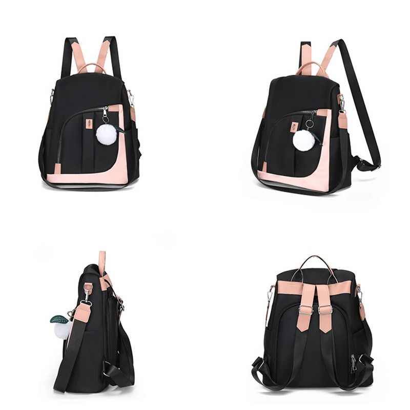 Γυναικείο σακίδιο πλάτης με πάνελ υψηλής ποιότητας Oxford υφασμάτινο 2022 Νέο γυναικείο αντικλεπτικό σακίδιο πλάτης Μόδα φοιτητική τσάντα Bolso Mujer