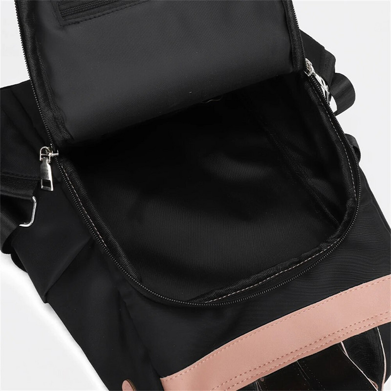 Γυναικείο σακίδιο πλάτης με πάνελ υψηλής ποιότητας Oxford υφασμάτινο 2022 Νέο γυναικείο αντικλεπτικό σακίδιο πλάτης Μόδα φοιτητική τσάντα Bolso Mujer