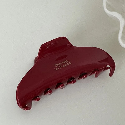 Moodsad uued korea punased, piduliku geomeetriaga juukseklambrid küünis Retro kvaliteetsed äädikhappega haiklambrid juuste aksessuaarid tüdrukule