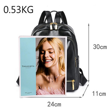 Γυναικείο δερμάτινο σακίδιο πλάτης designer Style Υψηλής ποιότητας ρετρό μονόχρωμο σχολικές τσάντες casual γυναικεία τσάντα πλάτης