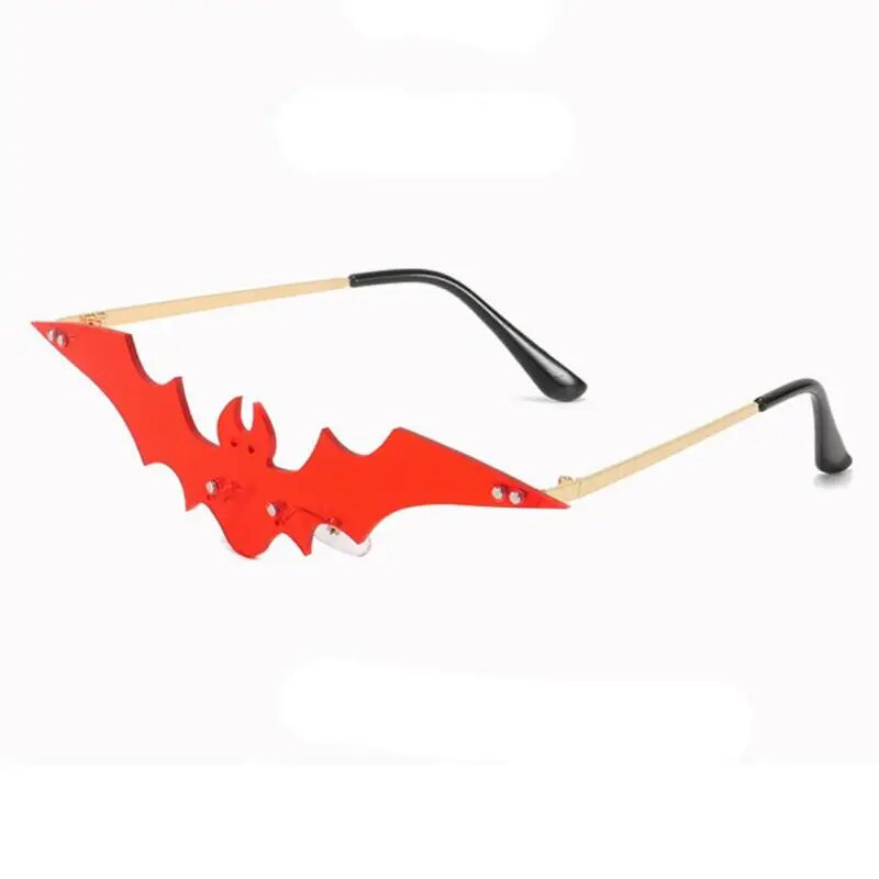 Modne sunčane naočale u obliku šišmiša za 2023. Retro uniseks trend naočale bez okvira Oculos De Sol sjenila za putovanja s leptirima UV400 sunčane naočale