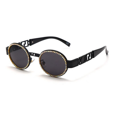 Fashion Oval Diamond γυαλιά ηλίου Νέα γυναικεία ανδρικά πολυτελή στρας αποχρώσεις ηλίου γυαλιά ντεγκραντέ Γυαλιά φακού Γυναικεία γυαλιά οράσεως UV400