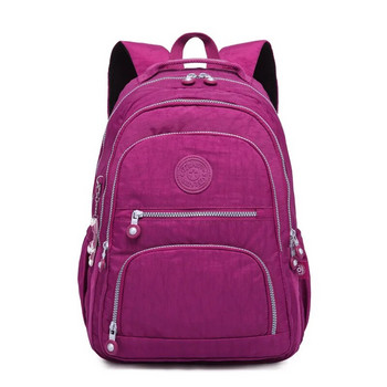 Σχολικό σακίδιο πλάτης μόδας Φοιτητικό για εφηβικό κορίτσι 2023 Πακέτα ταξιδιού με πλάτη Γυναικεία νάιλον αδιάβροχη τσάντα φορητού υπολογιστή Unisex