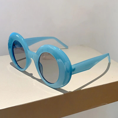 KAMMPT vanad ümmargused päikeseprillid naistele 2023, uus mood Candy Color Outdoor Rannavarjud Trendikad Ins Brand Designer UV400 prillid