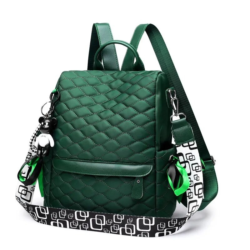 Καρό Laptop Backpack Anti Theft Stylish Casual Daypack Travel Business College School Τσάντα για γυναίκες Πράσινα σακίδια πλάτης για κορίτσια