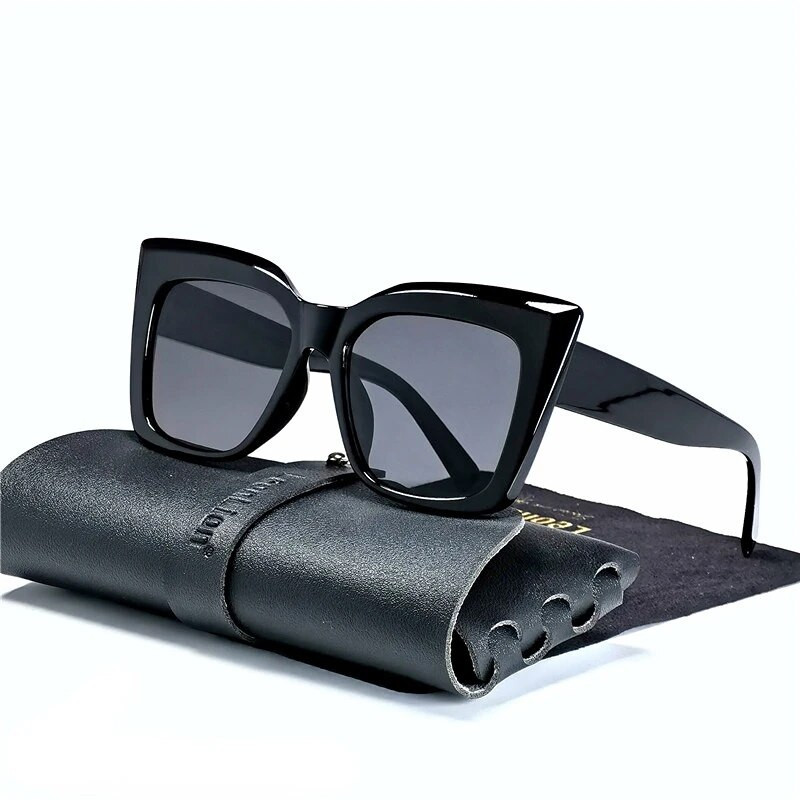 LeonLion Leopard Cateye sunčane naočale Ženske retro naočale Nijanse za žene Veleprodaja Luksuzne četvrtaste velike naočale Gafas De Sol