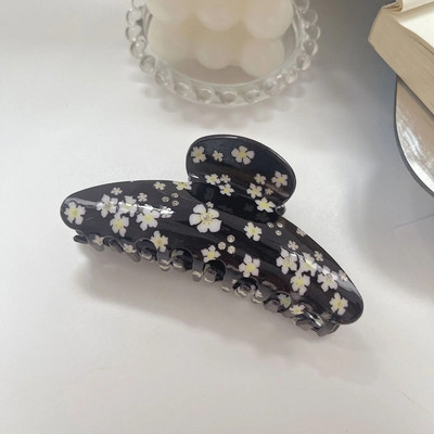 Uus Korea moekujuline 10,5 cm karikakra lillega juukseklambriga küünis armsatele tüdrukutele äädikhappega haiklambriga juukseaksessuaar