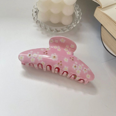 Uus Korea moekujuline 10,5 cm karikakra lillega juukseklambriga küünis armsatele tüdrukutele äädikhappega haiklambriga juukseaksessuaar