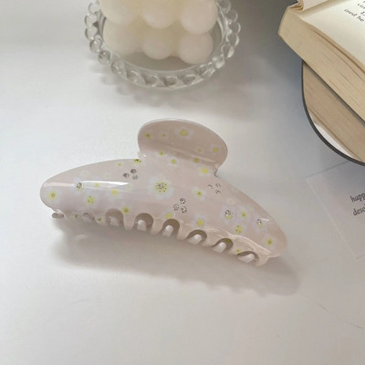 Uus Korea moekujuline 10,5 cm karikakra lillega juukseklambriga küünis armsatele tüdrukutele äädikhappega haiklambriga juukseaksessuaar