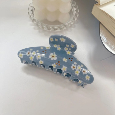 Uus Korea moekujuline 10,5 cm karikakra lillega juukseklambriga küünis armsatele tüdrukutele äädikhappega haiklambriga juukseaksessuaar