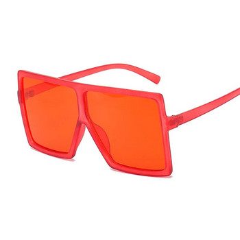 Големи сенки Слънчеви очила Дамски розови модни квадратни очила Слънчеви очила с голяма рамка Женски ретро ретро унисекс Oculos Feminino
