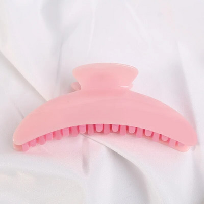 HANGZHI Jelly Color Gheare de păr acrilice Retro Frosted Rechin Clip de păr Accesorii de păr la modă pentru femei Accesorii pentru cap de baie vara 2022