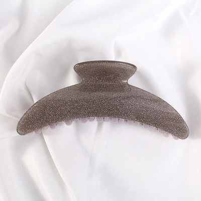 HANGZHI Jelly Color Gheare de păr acrilice Retro Frosted Rechin Clip de păr Accesorii de păr la modă pentru femei Accesorii pentru cap de baie vara 2022