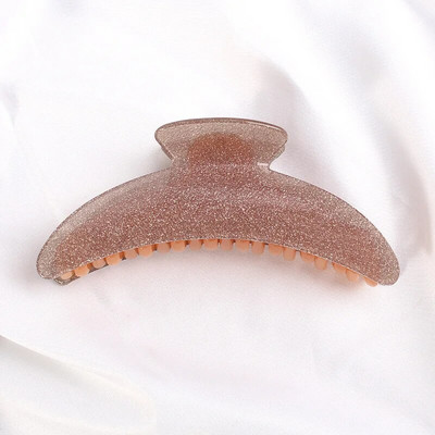 HANGZHI Jelly Color Gheare de păr acrilice Retro Frosted Rechin Clip de păr Accesorii de păr la modă pentru femei Accesorii pentru cap de baie vara 2022