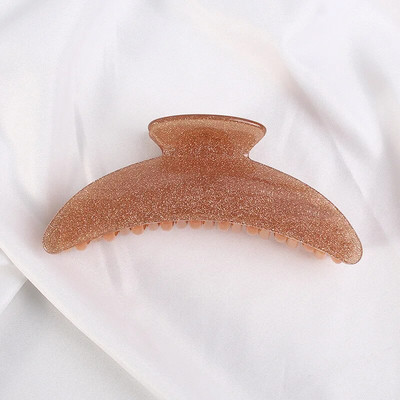 HANGZHI Jelly Color Gheare de păr acrilice Retro Frosted Rechin Clip de păr Accesorii de păr la modă pentru femei Accesorii pentru cap de baie vara 2022