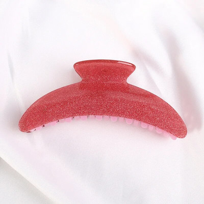 HANGZHI Jelly Color Gheare de păr acrilice Retro Frosted Rechin Clip de păr Accesorii de păr la modă pentru femei Accesorii pentru cap de baie vara 2022