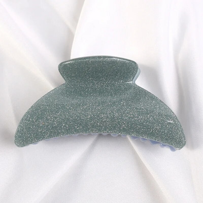 HANGZHI Jelly Color Gheare de păr acrilice Retro Frosted Rechin Clip de păr Accesorii de păr la modă pentru femei Accesorii pentru cap de baie vara 2022