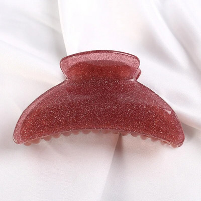 HANGZHI Jelly Color Gheare de păr acrilice Retro Frosted Rechin Clip de păr Accesorii de păr la modă pentru femei Accesorii pentru cap de baie vara 2022