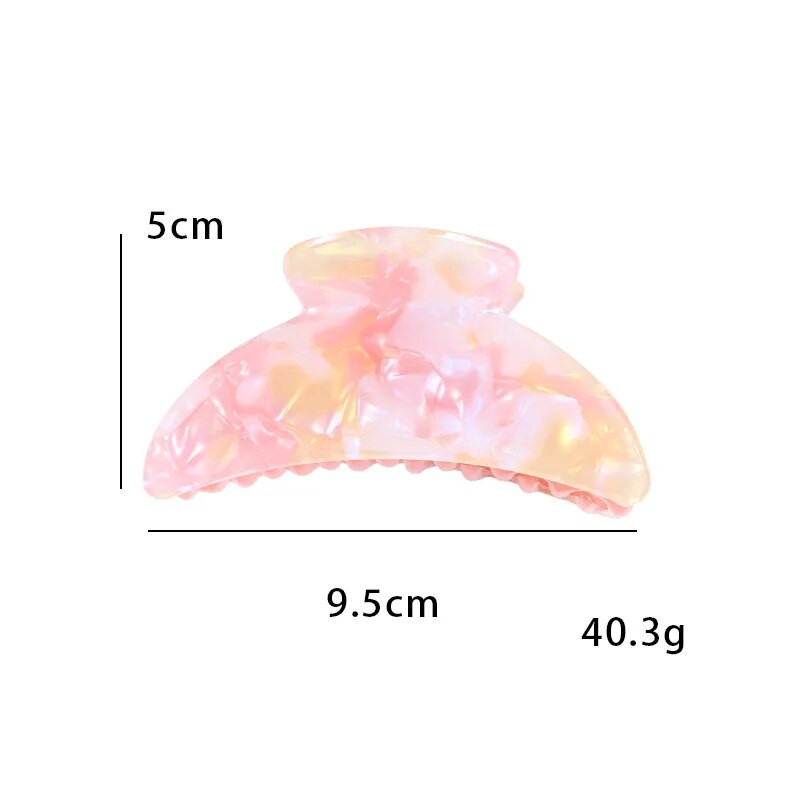 HANGZHI Jelly Color Gheare de păr acrilice Retro Frosted Rechin Clip de păr Accesorii de păr la modă pentru femei Accesorii pentru cap de baie vara 2022
