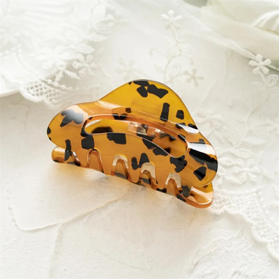 Υψηλής ποιότητας Πολύχρωμο Σχέδιο Τετράγωνο Κλιπ Κλιπ Μαλλιών Μεγάλο Αξεικό Κέλυφος Χελώνας Ημικυκλικό Αξεσουάρ Μαλλιών για Γυναικεία Κορίτσια