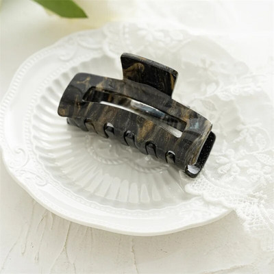 Υψηλής ποιότητας Πολύχρωμο Σχέδιο Τετράγωνο Κλιπ Κλιπ Μαλλιών Μεγάλο Αξεικό Κέλυφος Χελώνας Ημικυκλικό Αξεσουάρ Μαλλιών για Γυναικεία Κορίτσια