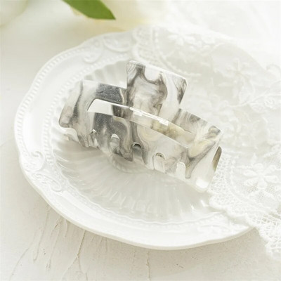 Υψηλής ποιότητας Πολύχρωμο Σχέδιο Τετράγωνο Κλιπ Κλιπ Μαλλιών Μεγάλο Αξεικό Κέλυφος Χελώνας Ημικυκλικό Αξεσουάρ Μαλλιών για Γυναικεία Κορίτσια