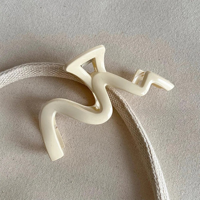 Μεγάλο μέγεθος ακρυλικό κλιπ μαλλιών καβούρι για γυναίκες Γαλλική κομψότητα ιδιοσυγκρασία κλιπ μαλλιών Μοντέρνα κλιπ με νύχια Αξεσουάρ μαλλιών για κορίτσια