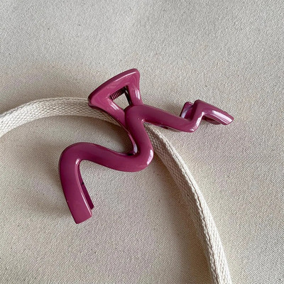 Μεγάλο μέγεθος ακρυλικό κλιπ μαλλιών καβούρι για γυναίκες Γαλλική κομψότητα ιδιοσυγκρασία κλιπ μαλλιών Μοντέρνα κλιπ με νύχια Αξεσουάρ μαλλιών για κορίτσια