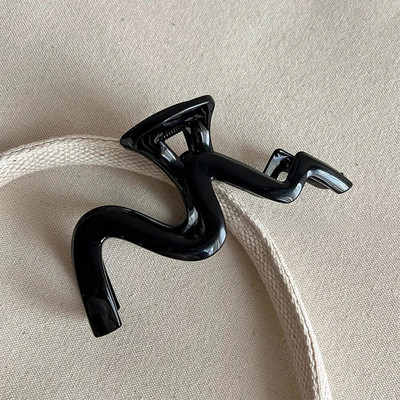 Μεγάλο μέγεθος ακρυλικό κλιπ μαλλιών καβούρι για γυναίκες Γαλλική κομψότητα ιδιοσυγκρασία κλιπ μαλλιών Μοντέρνα κλιπ με νύχια Αξεσουάρ μαλλιών για κορίτσια