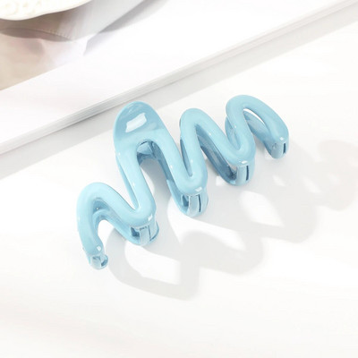 AWAYTR Γεωμετρικά πλαστικά κυματιστά μαλλιά καβούρι φουρκέτα μοντέρνα κλιπ μονόχρωμα αξεσουάρ για πάρτι για γυναίκες Αξεσουάρ μαλλιών